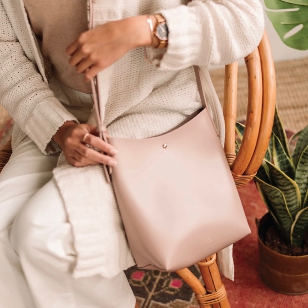 SAMARA Blush Pink Crossbody Purse Bag